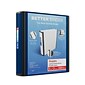 Staples® Better 2" 3 Ring View Binder with D-Rings, Navy Blue (24067)