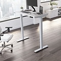 Bush Business Furniture Move 40 Series 48W Electric Height Adjustable Standing Desk, White/Cool Gra