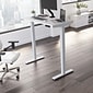 Bush Business Furniture Move 40 Series 28''-48'' Adjustable Standing Desk, White/Cool Gray Metallic (M4S4824WHSK)