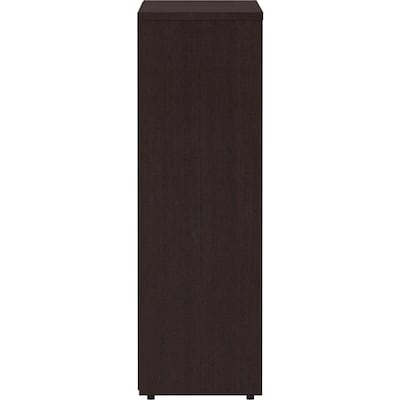 Lorell Essentials 36" 3-Shelf Bookcase with Adjustable-Shelves, Espresso Laminate (LLR18276)