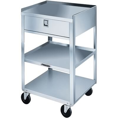 Stainless Steel Utility Cart; Single Drawer