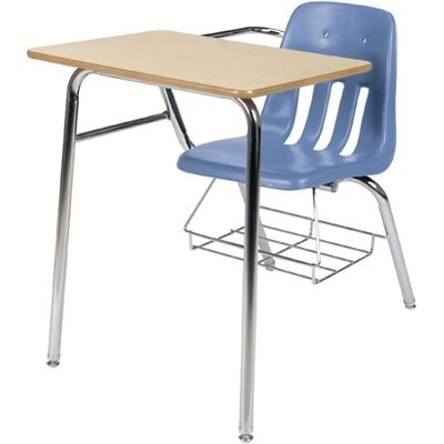 Virco® Tablet-Arm Chair Desk; Blueberry