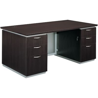 DMI® Pimlico Collection in Mocha Finish; Executive Desk, 72W