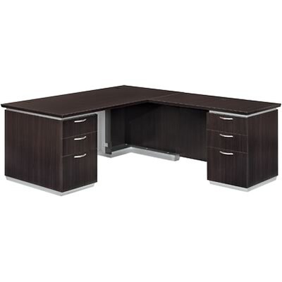 DMI® Pimlico Collection in Mocha Finish; Right Executive L Desk