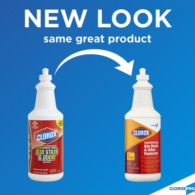 Clorox CloroxPro Disinfecting Bio Stain & Odor Remover Pull Top, 32 oz. (31911)