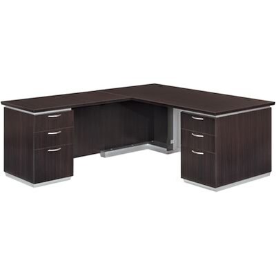 DMI® Pimlico Collection in Mocha Finish; Left Executive L Desk