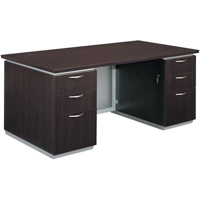 DMI® Pimlico Collection in Mocha Finish; Executive Desk, 66W