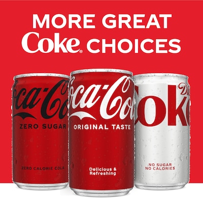 Coca-Cola Mini Cans, 7.5 oz., 6 Cans/Pack, 24/Carton (00049000061017)