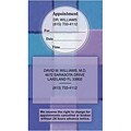 Medical Arts Press® Dual-Imprint Peel-Off Sticker Appointment Cards; Blocks of Blue