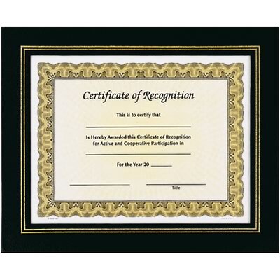 Awards4Work® Leatherette Frames; Black