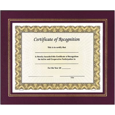 Awards4Work® Leatherette Frames; Mahogany