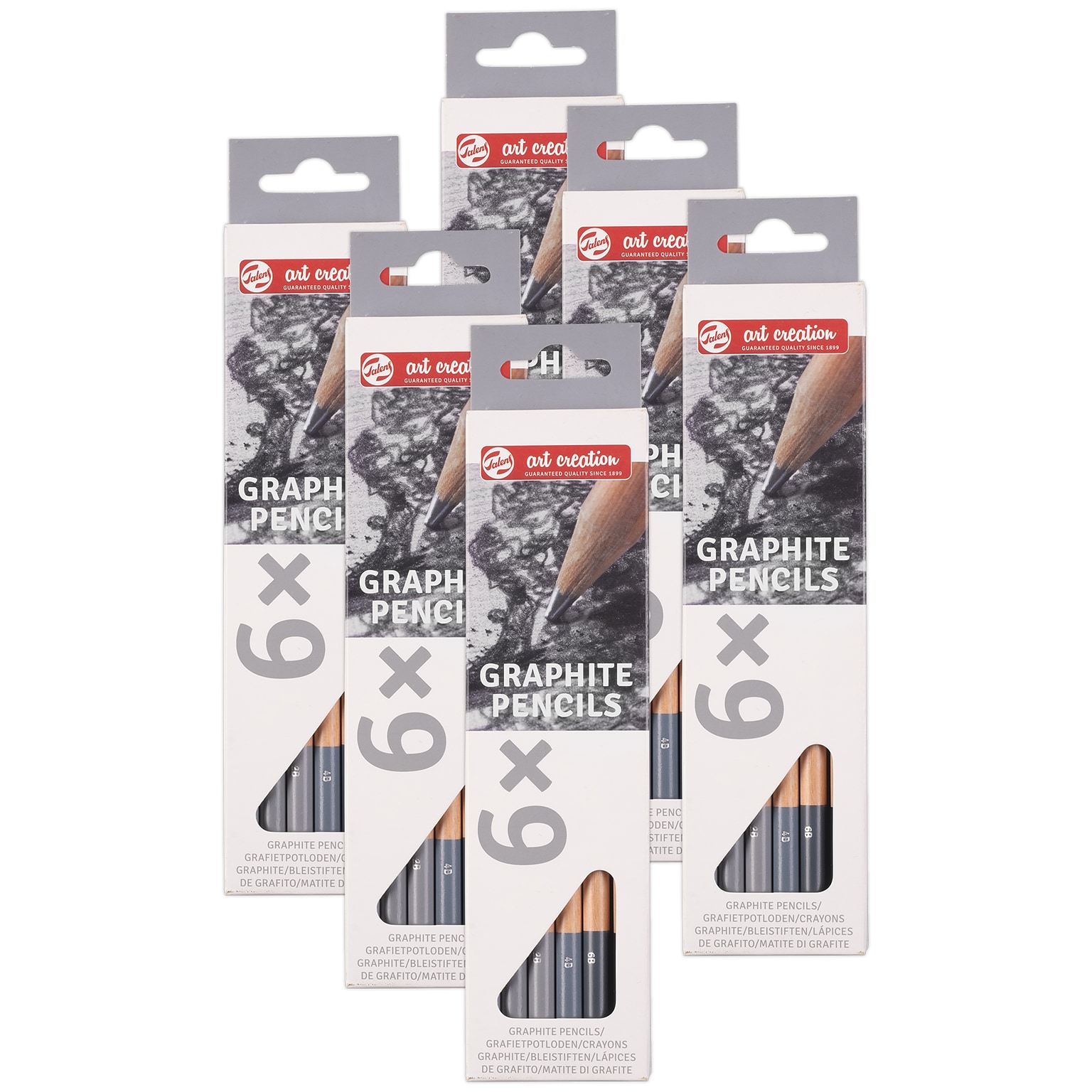 Talens Art Creation Drawing Pencils, Assorted Colors, 6/Set, 6 Sets/Bundle (TLN9028106M-6)