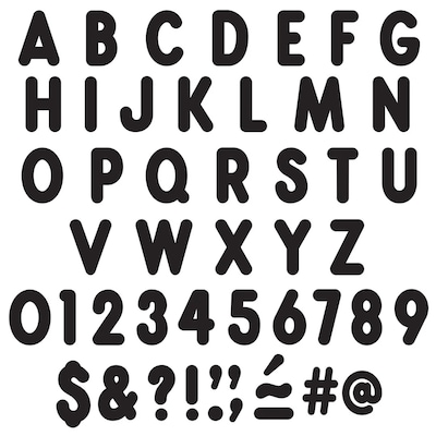 Trend Enterprises Ready Letters, Black, 102/Pack (T-79411)