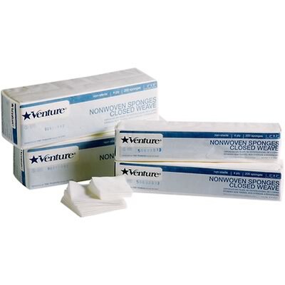 TIDI® Venture™ Nonsterile 4Ply Nonwoven Sponges; 2x2"