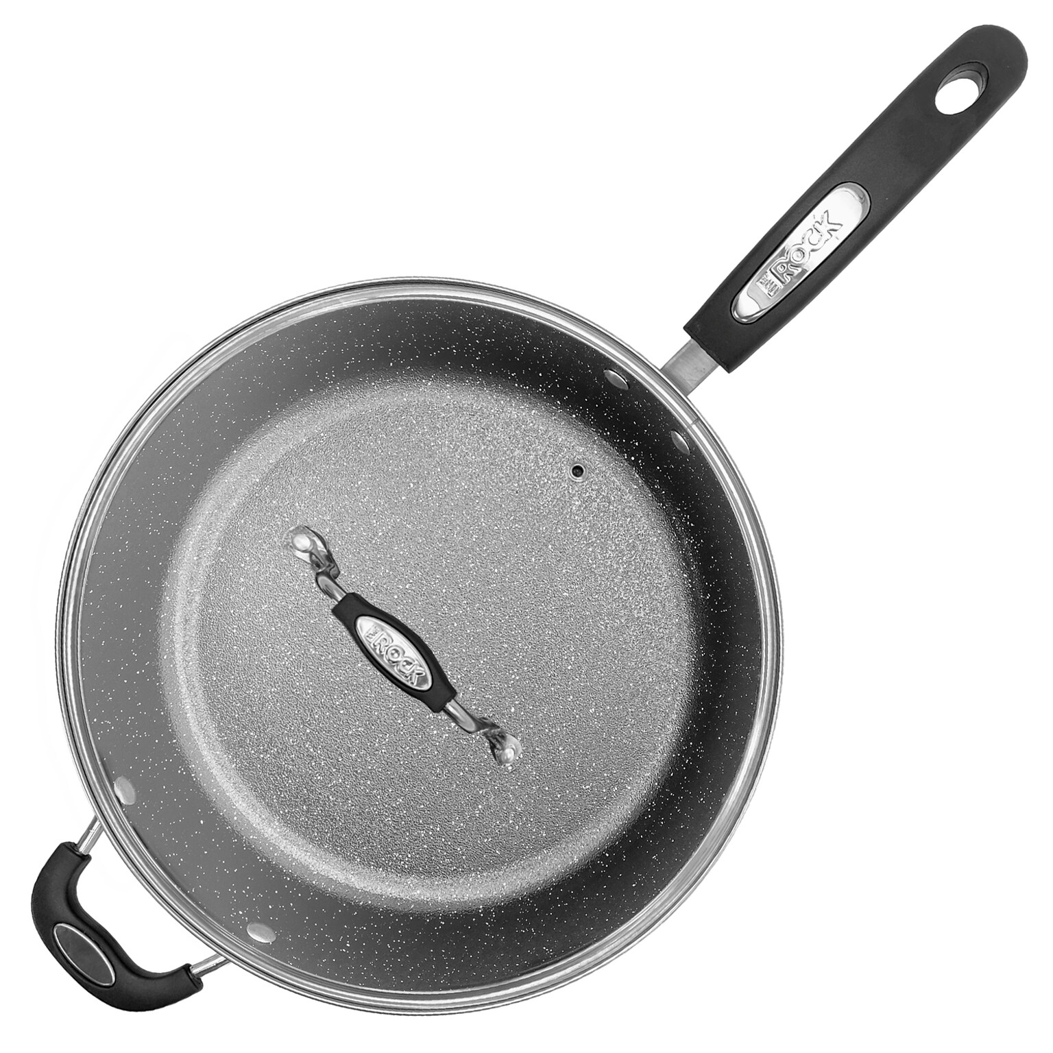 THE ROCK by Starfrit Terra Aluminum 12 Frying Pan, Black (060307-002-0000)