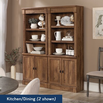 Sauder Palladia 72"H 5-Shelf Bookcase, Vintage Oak (420609)