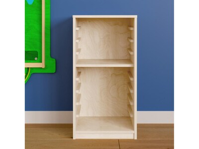 Flash Furniture Bright Beginnings 9-Section Puzzle Holder, 24"H x 12.5"W x 12.75"D, Natural Birch Plywood (MK-10841-GG)