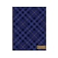 2024-2025 TF Publishing Bibliophile Series Royal Tartan 9" x 11" Academic Weekly & Monthly Planner, Paper Cover, Blue/Yellow