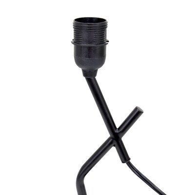 Simple Designs Abstract 17.13" LED Table Lamp, Black (LT1172-BLK)