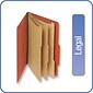 Quill Brand® 2/5-Cut Tab Pressboard Classification File Folders, 3-Partitions, 8-Fasteners, Legal, B