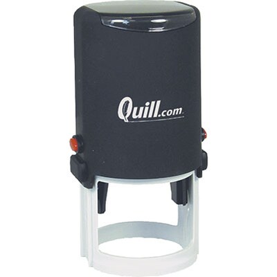 Quill Brand® Self-Inking Round Stamp; 1-5/8 Diameter, Up to 8 Lines