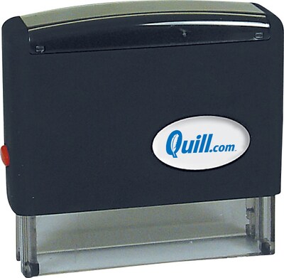 Quill Brand® Self-Inking Stamp; 7/16x2-3/4, Up to 2 Lines