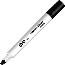 Quill Brand® Permanent Markers, Chisel Tip, Black, 12/Pack (716897QL)