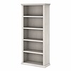 Bush Furniture Yorktown 5-Shelf 67H Bookcase, Linen White Oak (WC40466-03)