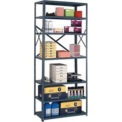 Edsal® 36-Wide Industrial-Grade Open Shelving; 18 Shelves, 7-Shelf
