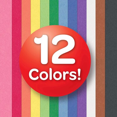 Crayola 9" x 12" Construction Paper, Assorted Colors, 240 Sheets/Pack, 3 Packs/Bundle (BIN993200-3)