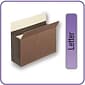 Quill Brand® Heavy Duty Reinforced File Pocket, 5 1/4" Expansion, Letter Size, Brown, 10/Box (7C1534)