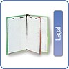 Quill Brand® 2/5-Cut Tab Pressboard Classification File Folders, 1-Partition, 4-Fasteners, Legal, Gr