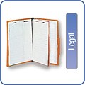 Quill Brand® 2/5-Cut Tab Pressboard Classification File Folders, 1-Partition, 4-Fasteners, Legal, Br