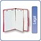 Quill Brand® 2/5-Cut Tab Pressboard Classification File Folders, 1-Partition, 4-Fasteners, Legal, Re