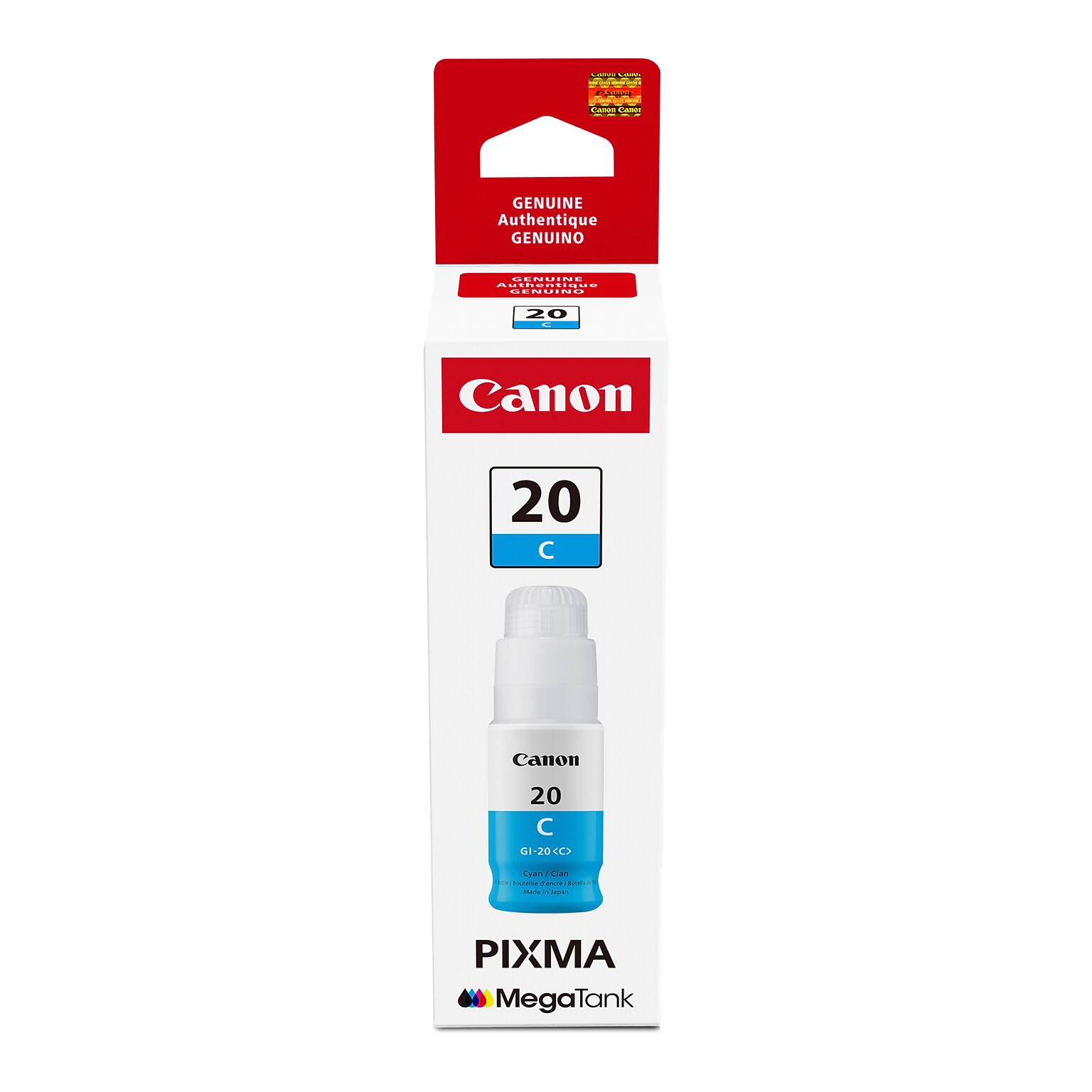 Canon GI-20 Cyan Standard Yield Ink Cartridge Refill (3394C001)