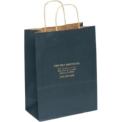 Matte Shoppers; 8-1/4Hx5-1/4Wx3-1/4D