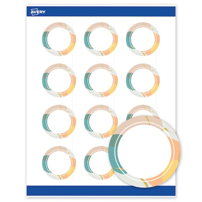 Avery Round Laser/Inkjet Multipurpose Labels, 2, White, 120/Pack (19479371107)