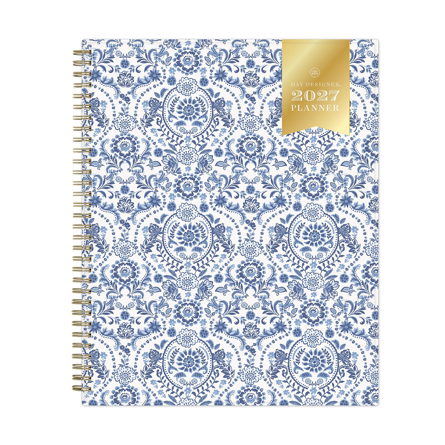 2027 Blue Sky Day Designer 8.5 x 11 Weekly & Monthly Planner, White/Blue (161670)