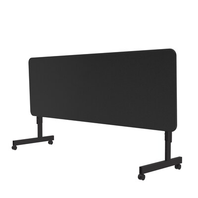 Correll Econoline Flip Top Nesting Table, 24"x72", Black Granite (FTM2472TF-07)