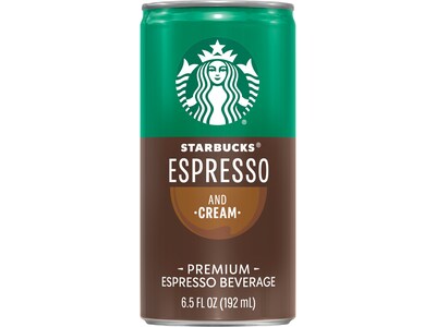 Starbucks Doubleshot Espresso & Cream Cold Brew Coffee, 6.5 fl. oz., 24/Carton (19286)