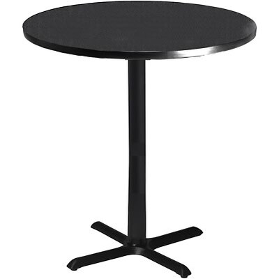 Safco Bistro Hospitality Round Tables, 41Hx30 Dia., Charcoal Anthracite (CA30RHBT)