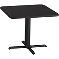Safco Bistro Hospitality Square Tables, 28Hx30W, Charcoal Anthracite (CA30SLBT)