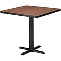 Safco Bistro Hospitality Square Tables, 28Hx30W, Mahogany (CA30SLBT)