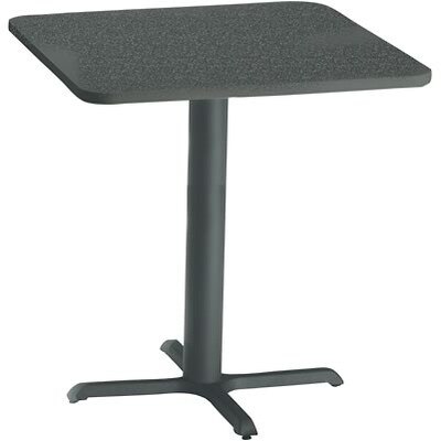 Safco Bistro Hospitality Square Tables, 41Hx36W, Charcoal Anthracite (CA36SHBT)