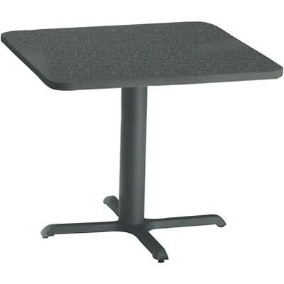 Safco Bistro Hospitality Square Tables, 28Hx36W, Charcoal Anthracite (CA36SLBT)