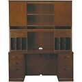 Safco Sorrento Collection in Bourbon Cherry; Credenza with Hutch