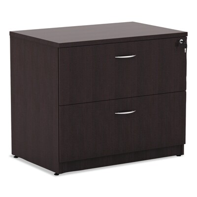 Alera Valencia Series Two Drawer Lateral File, 34w X 22 3/4d X 29 1/2h, Espresso