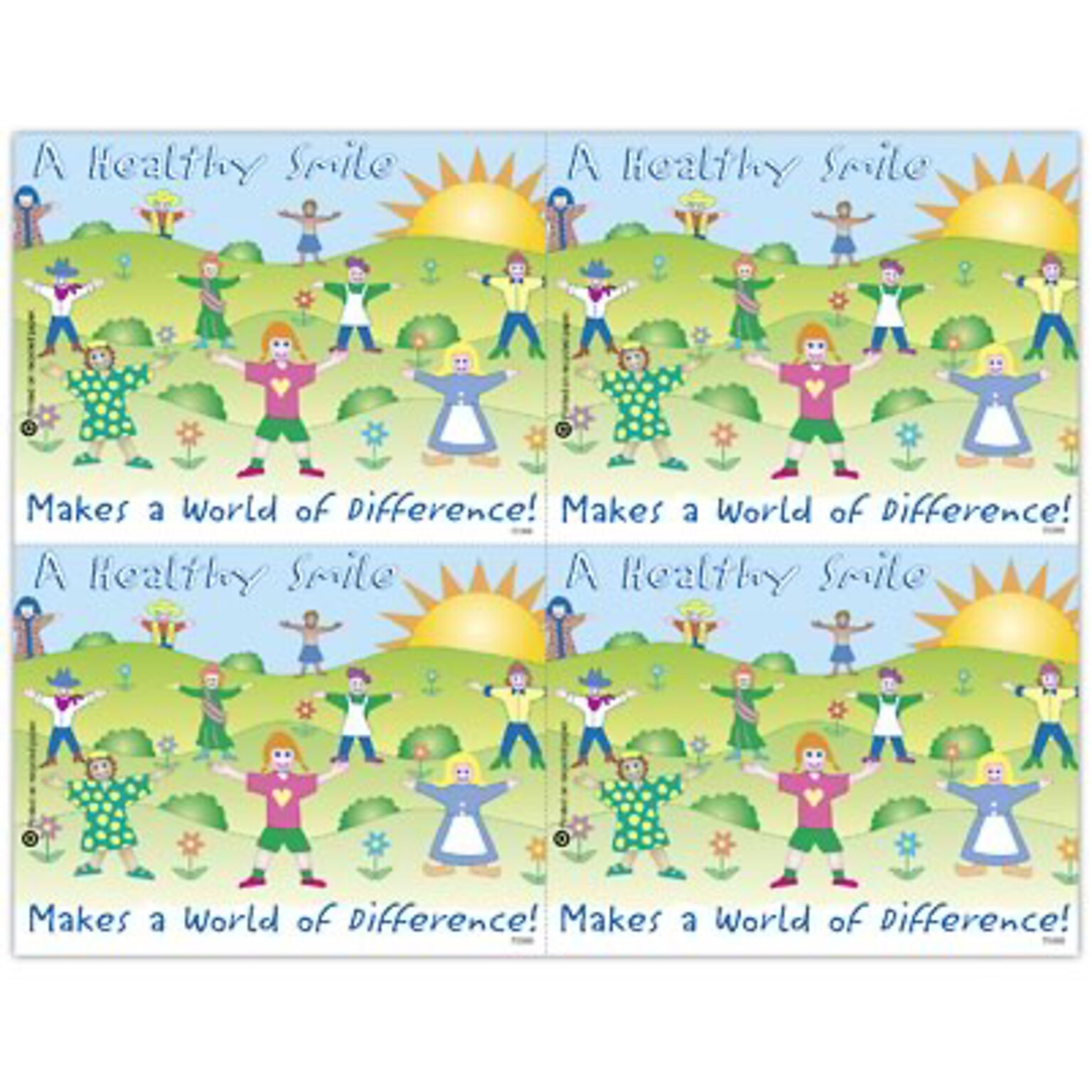 Medical Arts Press® Dental Laser Postcards; Healthy Smile, 100/Pk