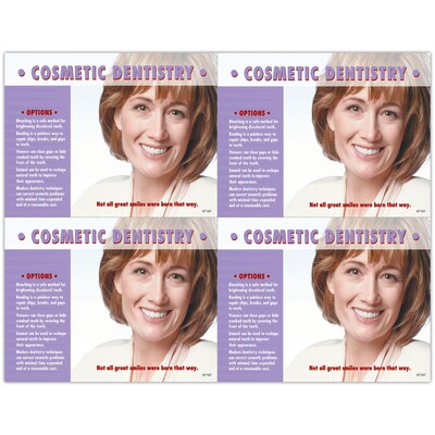 Medical Arts Press® Dental Postcards; for Laser Printer; Options, 100/Pk