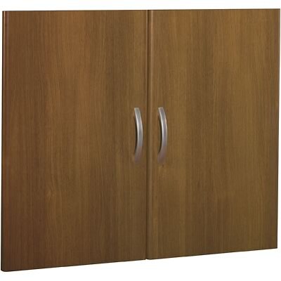 Bush Business Furniture Corsa Collection in Warm Oak Finish, Half-height Door Kit, Installed (WC67511FA)